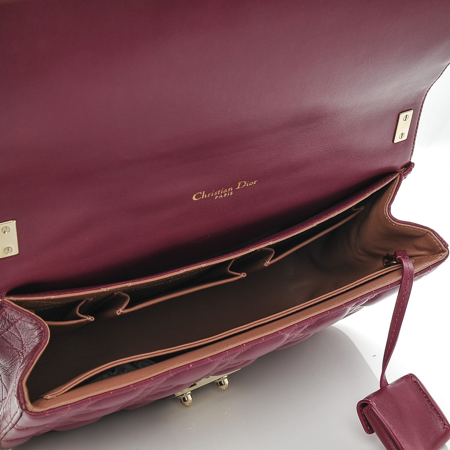 Christian Dior Lambskin Cannage Medium Miss Dior Flap Hortensia 5 of 7