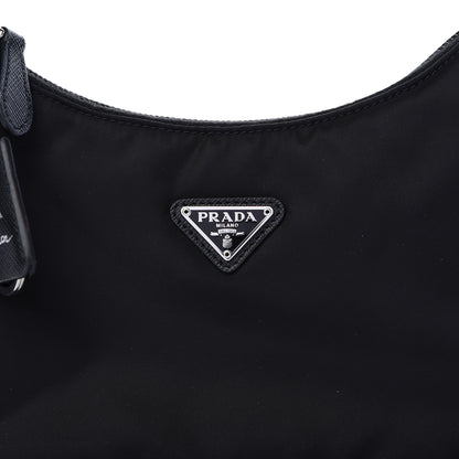 Prada Tessuto Nylon Mini Re-Edition 2000 Bag Black 8 of 12