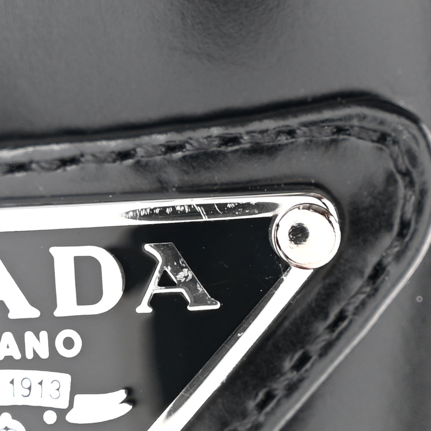 Prada Spazzolato Metal Triangle Logo 50mm Chelsea Boots 38 Black 10 of 12
