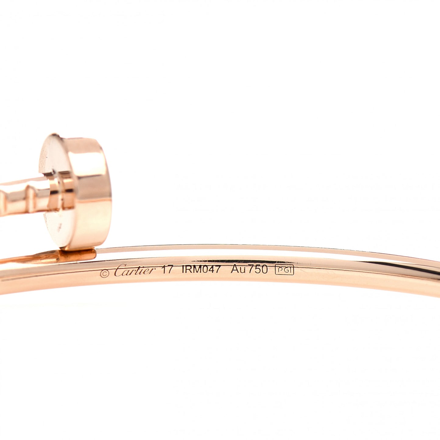 18K Pink Gold Small Juste Un Clou Bracelet 17