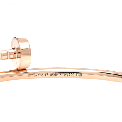 Cartier 18K Pink Gold Small Juste Un Clou Bracelet 17 4 of 5