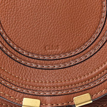 Chloe Calfskin Mini Marcie Round Crossbody Bag Tan 8 of 10