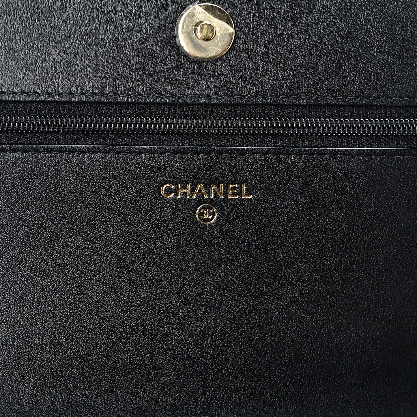 Caviar Quilted Boy Wallet On Chain WOC Black