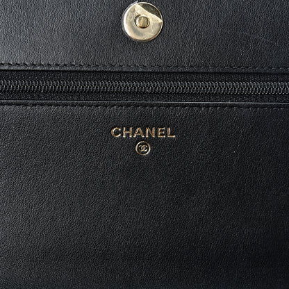 Chanel Caviar Quilted Boy Wallet On Chain WOC Black 5 of 11