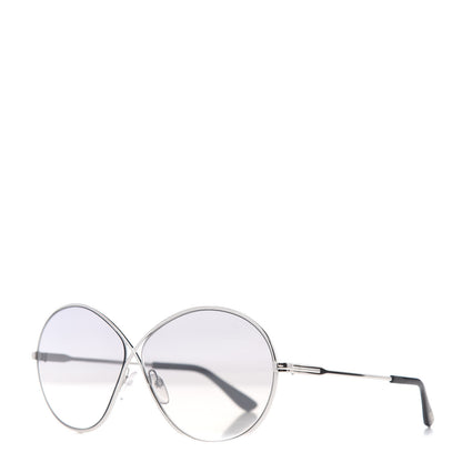 Tom Ford Metal Rania-02 Oval Sunglasses TF564 Silver 1 of 7