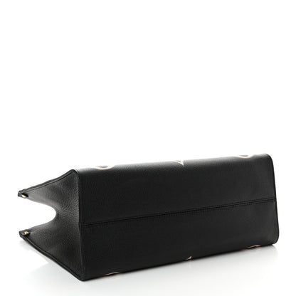 Louis Vuitton Empreinte Monogram Giant Onthego MM Black Beige 4 of 9