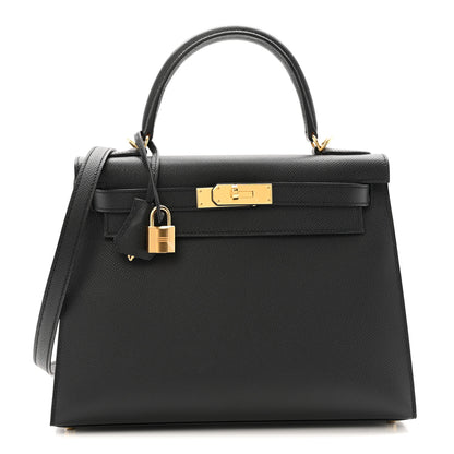 Hermes Epsom Kelly Sellier 28 Black 1 of 13
