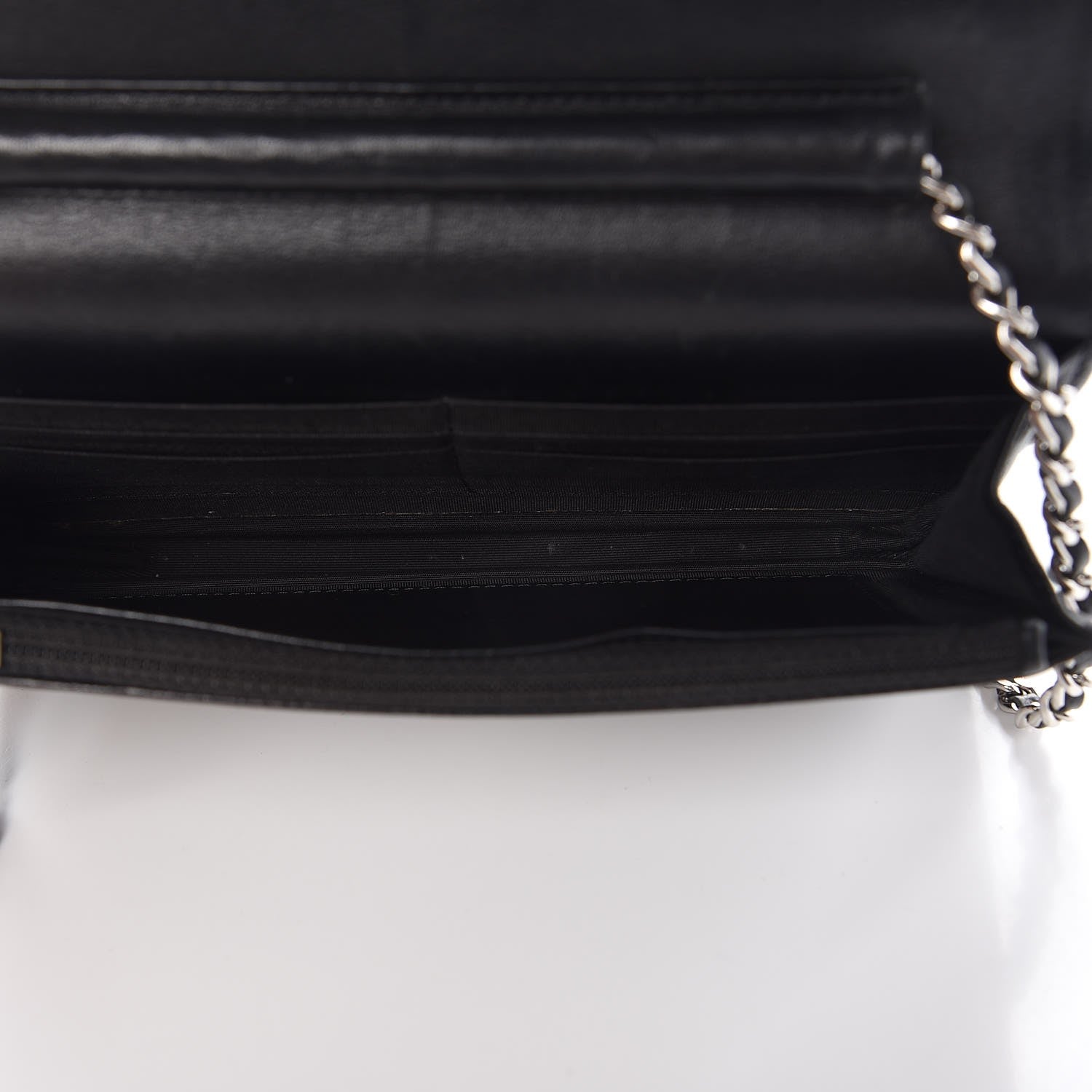 Chanel Caviar Sevruga Wallet On Chain WOC Black 5 of 10