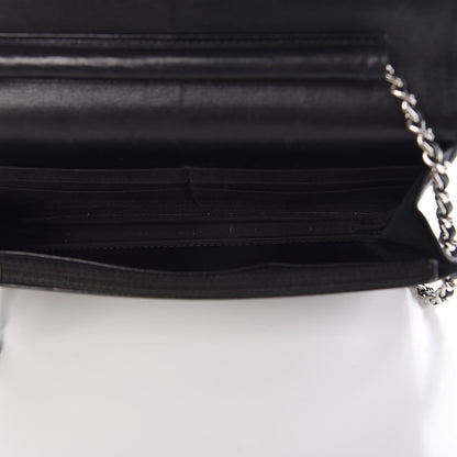Chanel Caviar Sevruga Wallet On Chain WOC Black 5 of 10