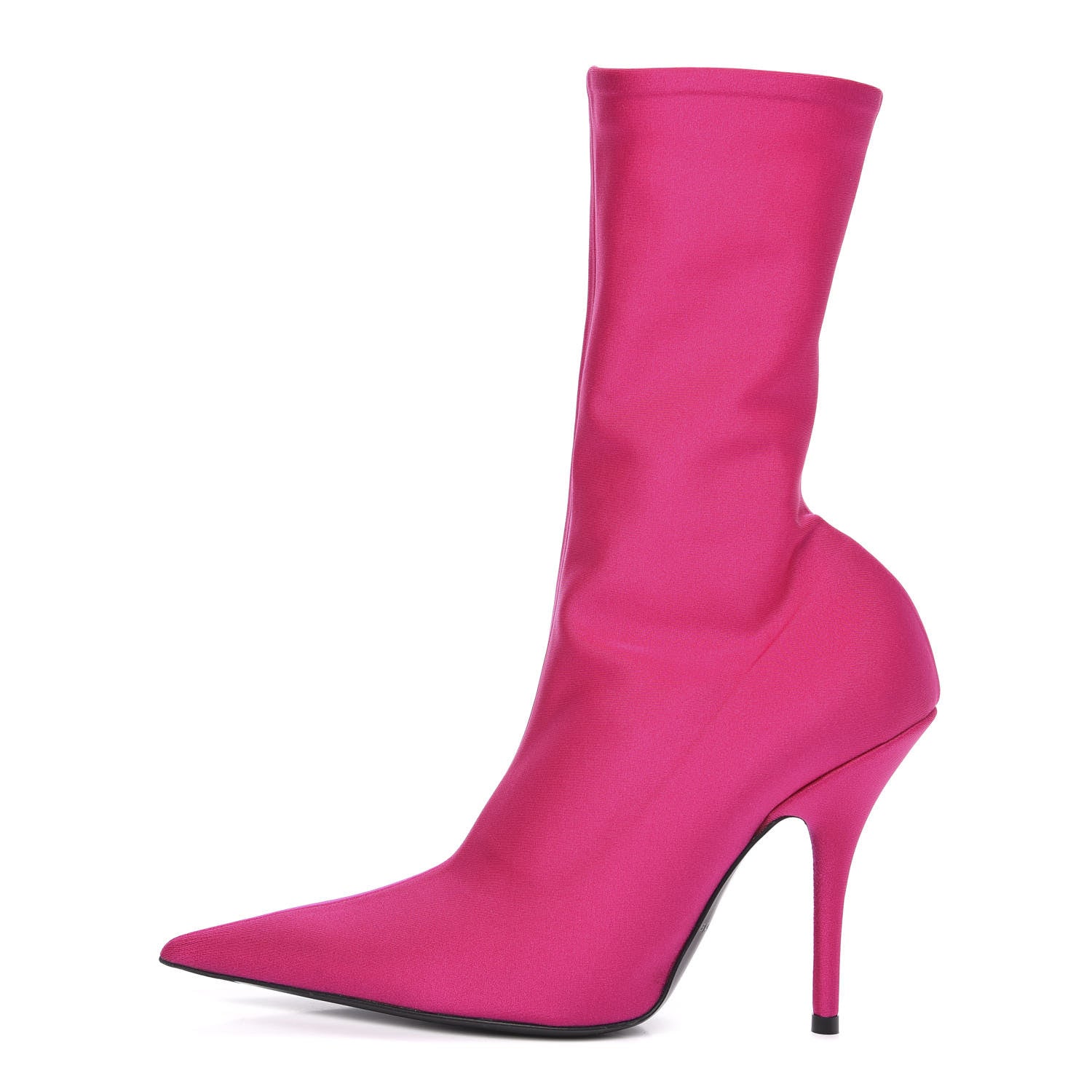 Balenciaga Jersey Crepe Extreme Pointed Toe Knife Booties 36 Dark Pink 1 of 7