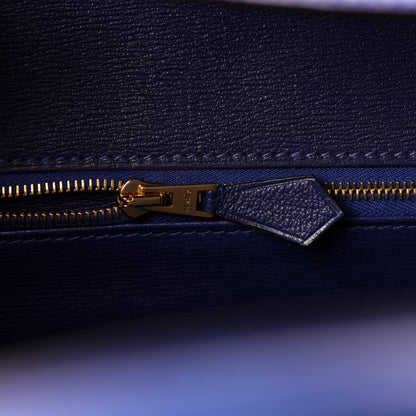 Hermes Matte Alligator Birkin 30 Bleu Electrique 18 of 34