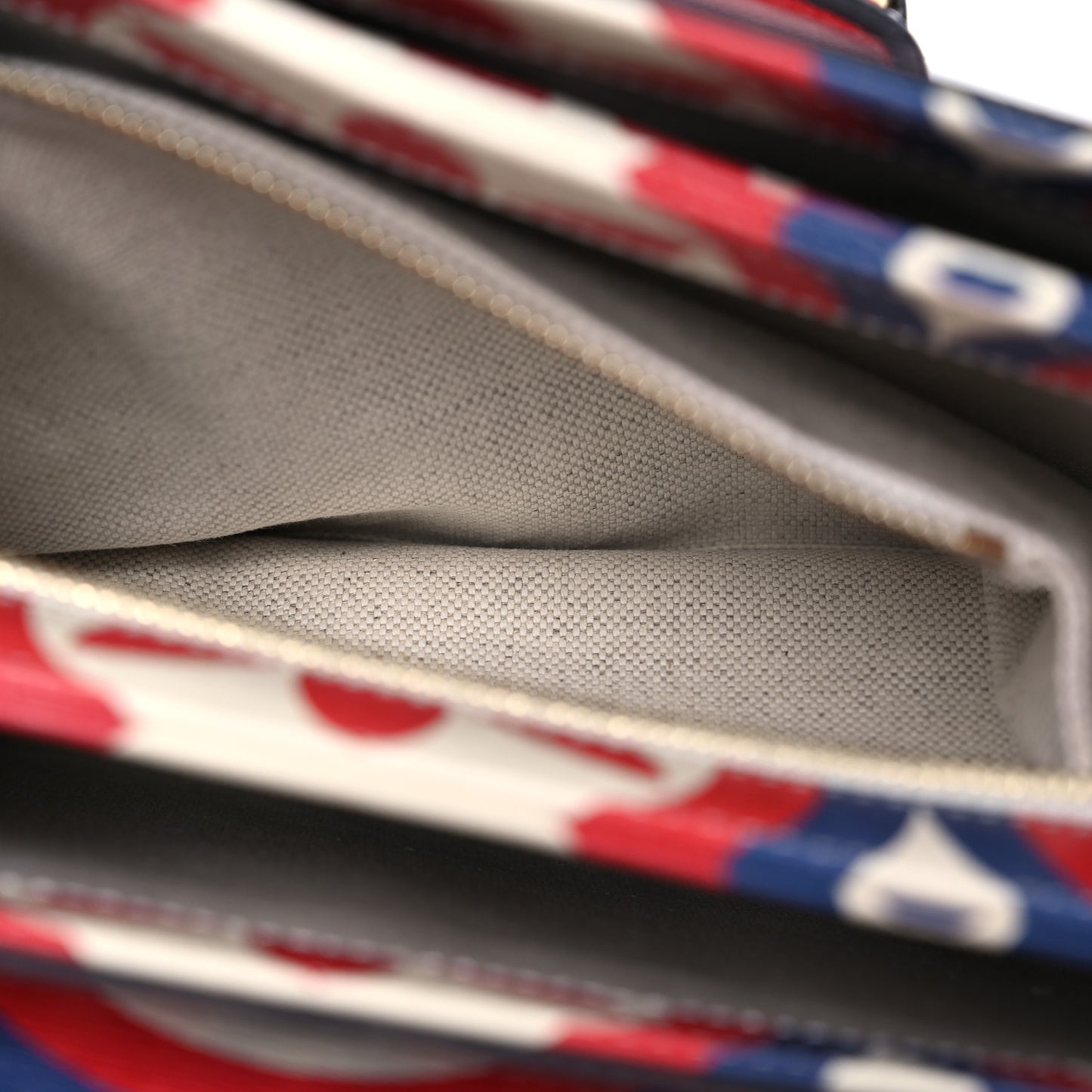 X ADIDAS Shangai Calfskin Web Trefoil Interlocking G Small Horsebit 1955 Shoulder Bag Red White Blue