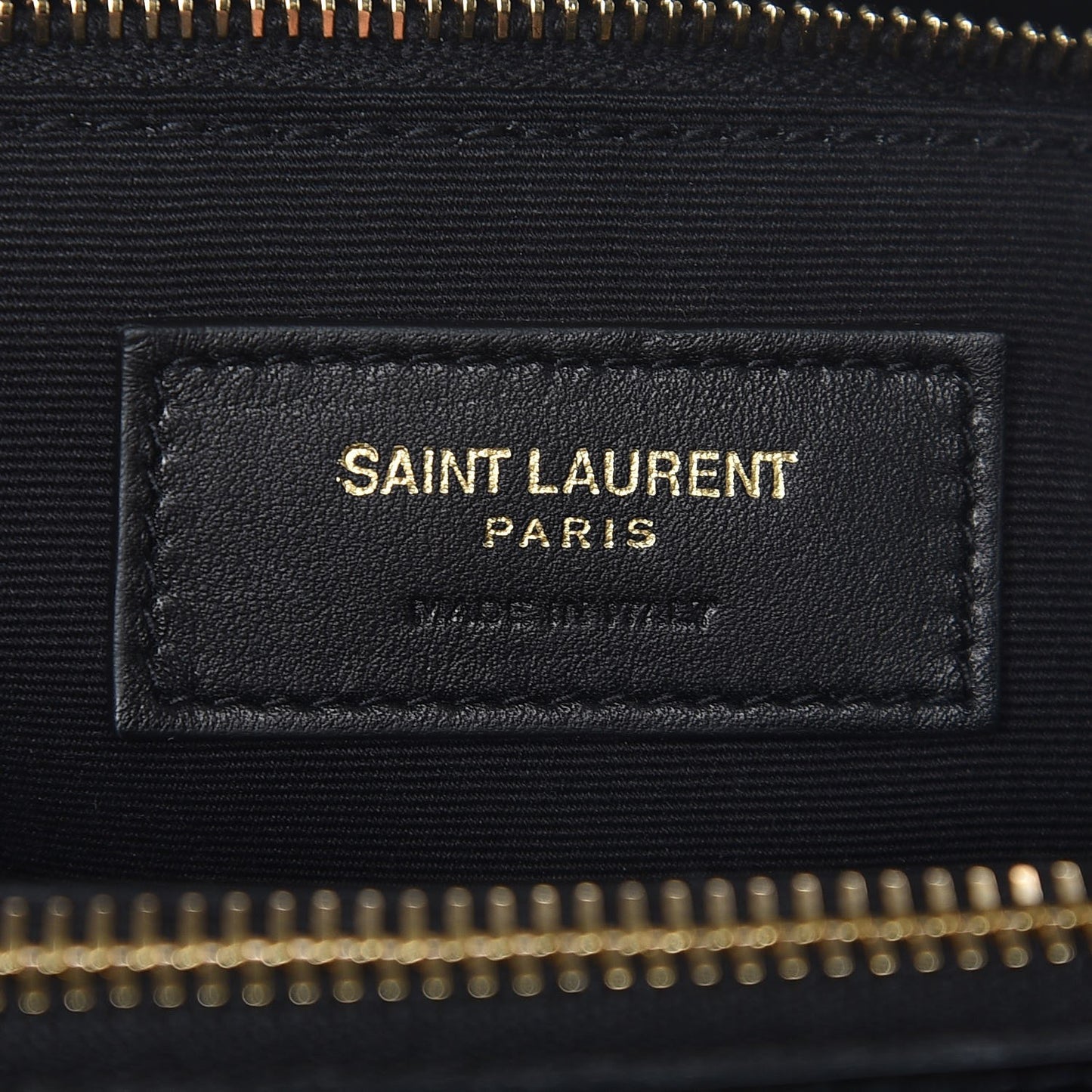 Calfskin Y Quilted Monogram Large Loulou Shopper Black