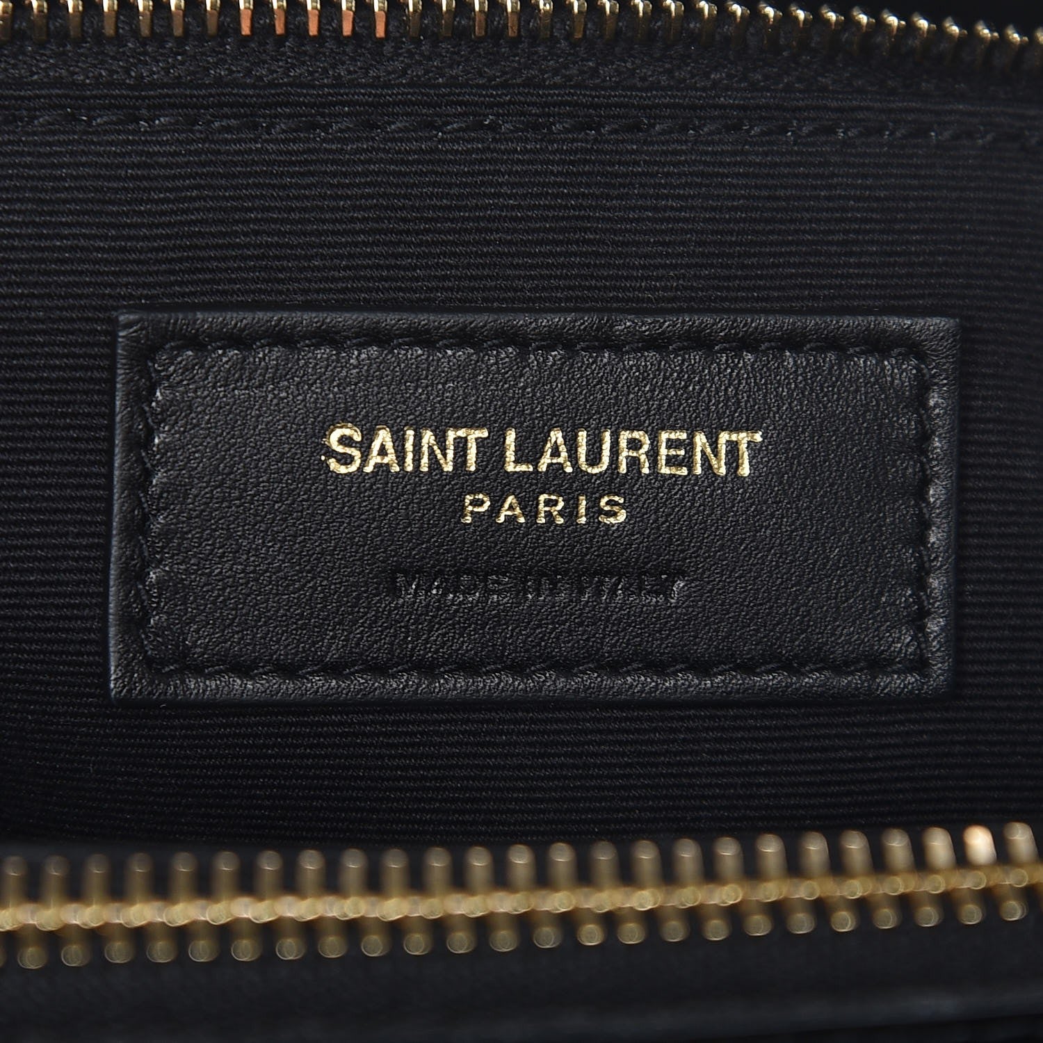 Saint Laurent Calfskin Y Quilted Monogram Large Loulou Shopper Black 6 of 7