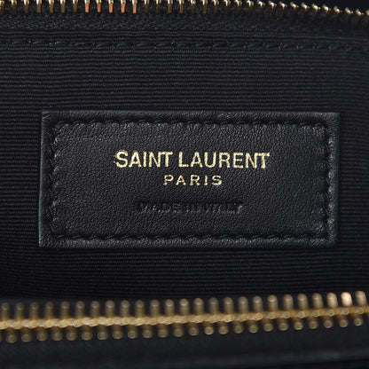 Saint Laurent Calfskin Y Quilted Monogram Large Loulou Shopper Black 6 of 7