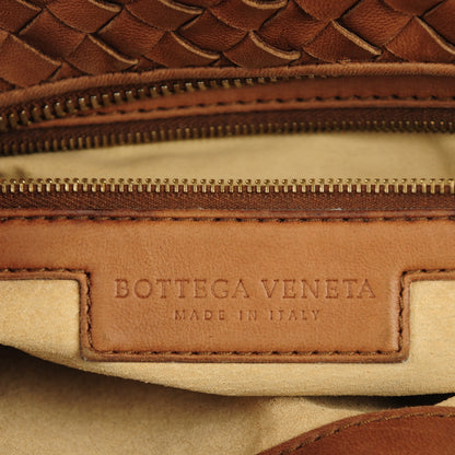 Bottega Veneta Nappa Intrecciato Pyramid Hobo Chestnut 6 of 8