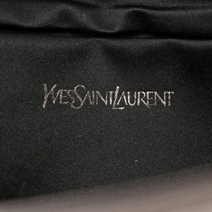 Saint Laurent Metallic Calfskin Large Belle De Jour Clutch Dark Silver 6 of 7