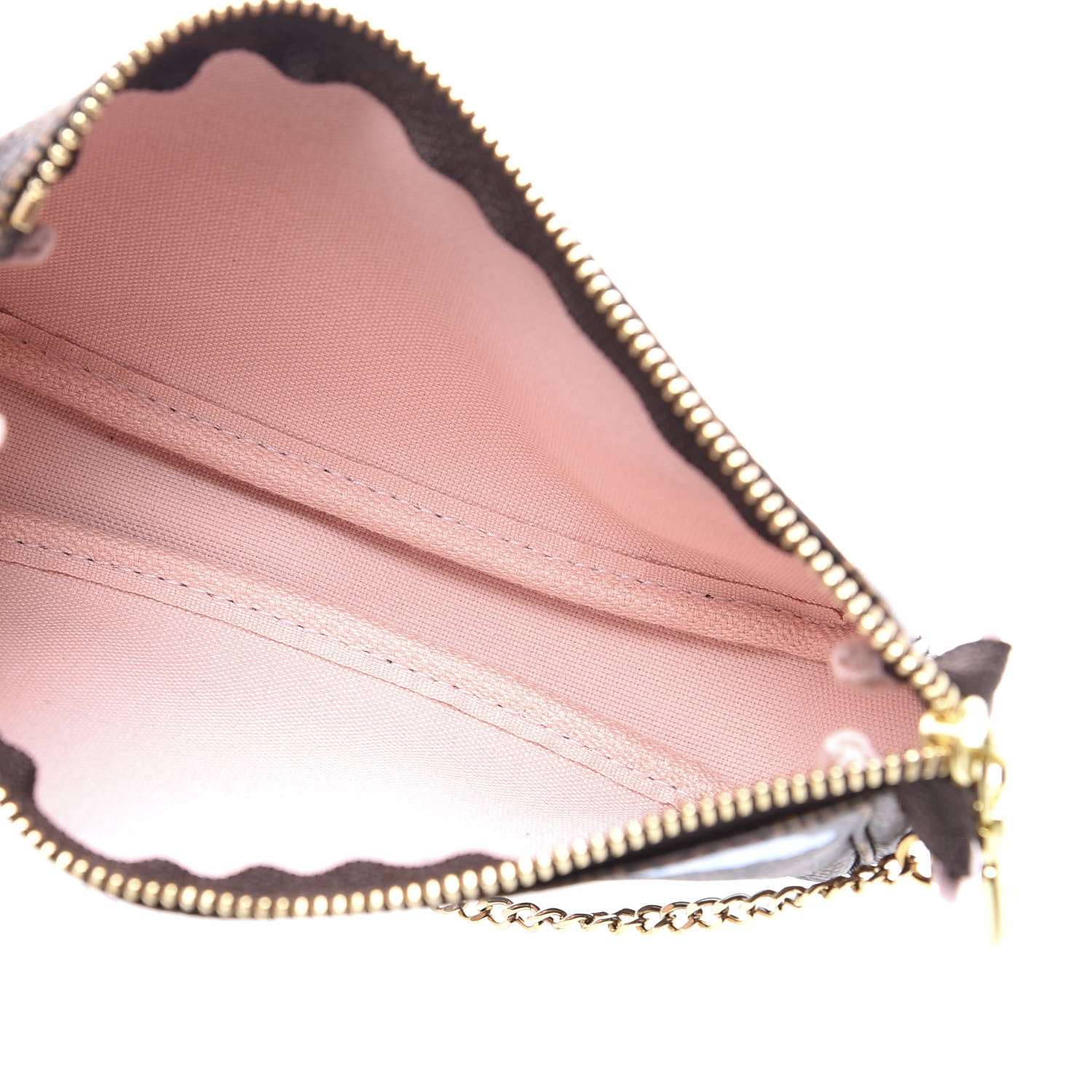 Louis Vuitton Damier Ebene 2020 Christmas Animation Big Wheel Mini Pochette Accessories Rose Ballerine 4 of 9