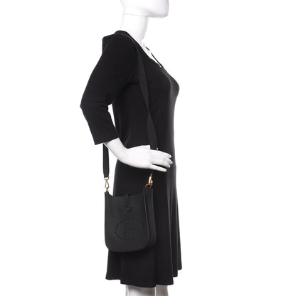 Hermes Taurillon Clemence Evelyne TPM Black 2 of 10