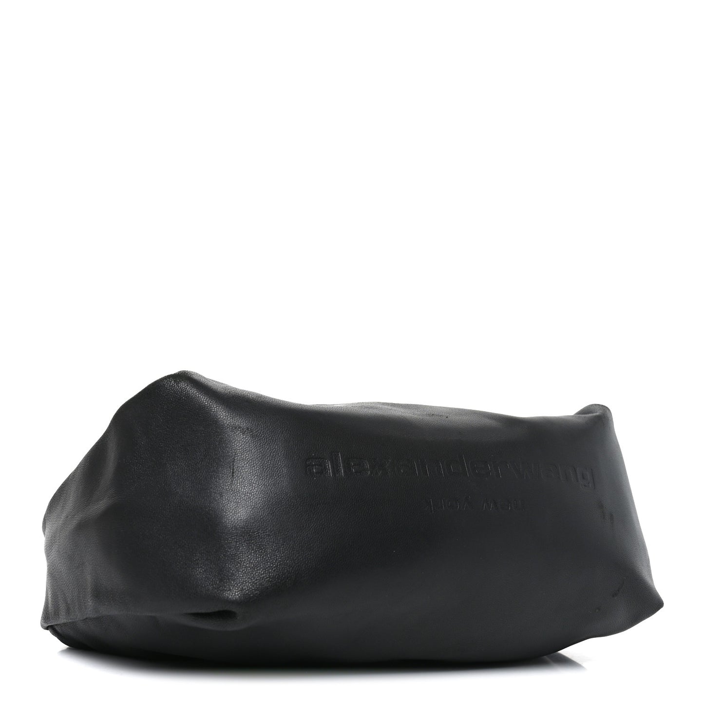 Lambskin Mini Scrunchie Bag Black