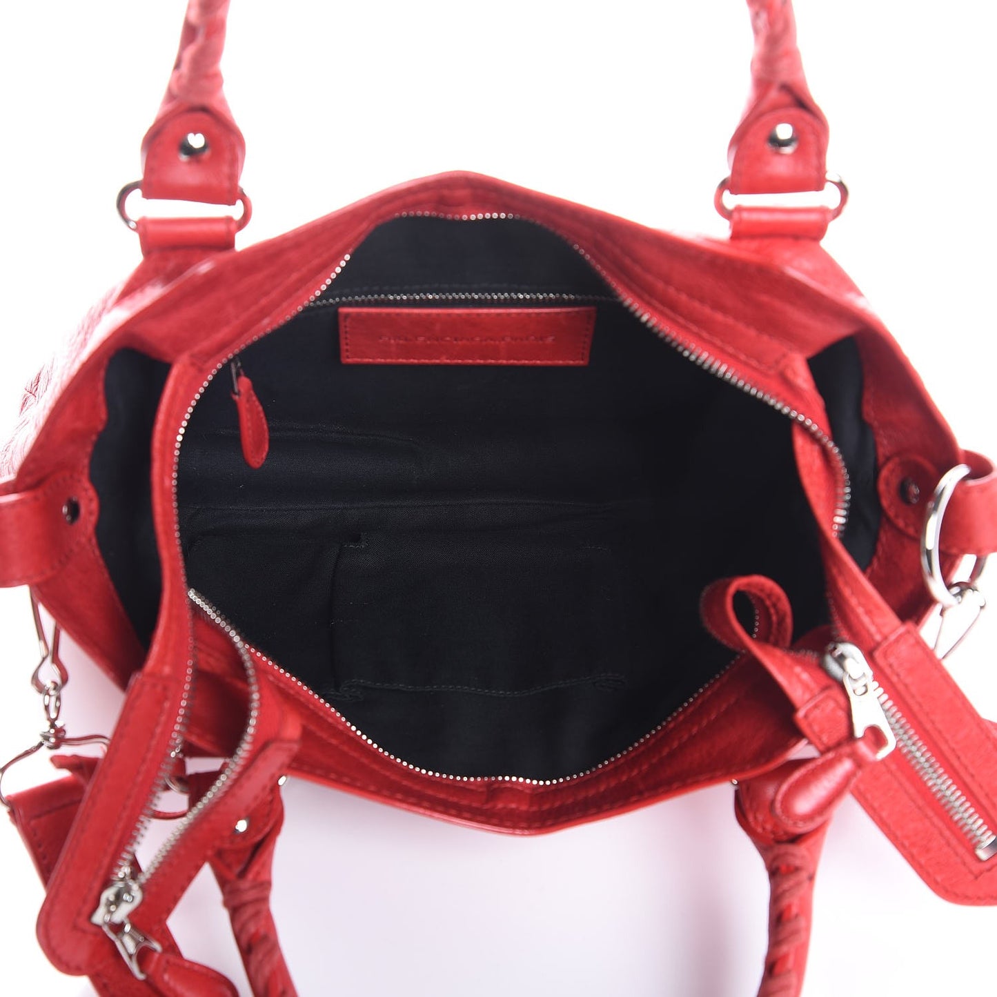 Agneau Giant 12 Silver Hardware Town Rouge Coquelicot