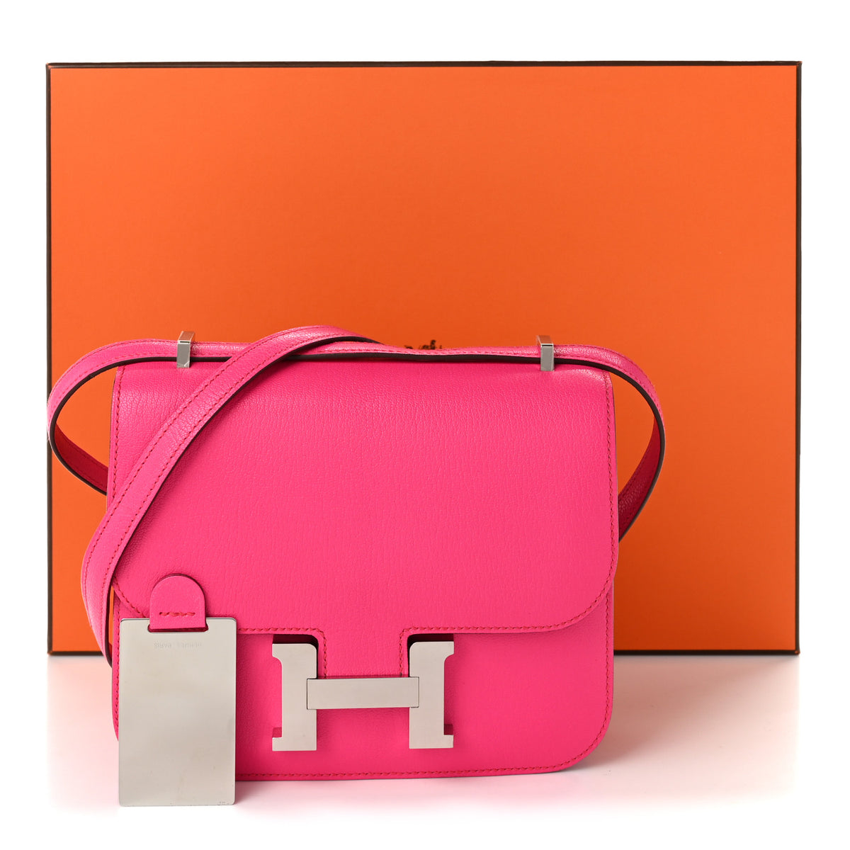 Hermes Chevre Chamkila Constance 18 Rose Pop 11 of 11