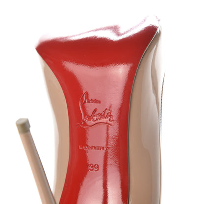 Christian Louboutin Patent Corneille 100 Pumps 39 Nude 8 of 12