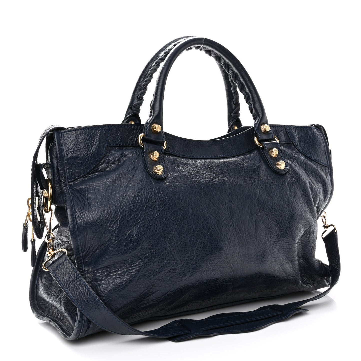 Agneau Giant 12 Gold Hardware City Bleu Obscur