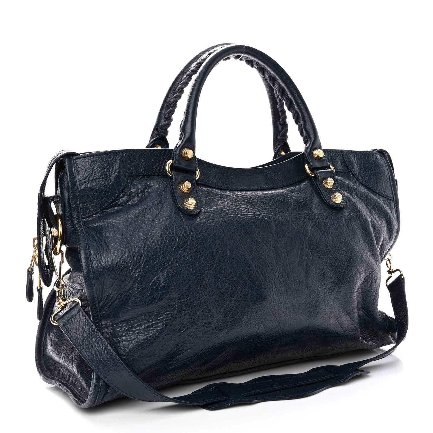Balenciaga Agneau Giant 12 Gold Hardware City Bleu Obscur 3 of 10
