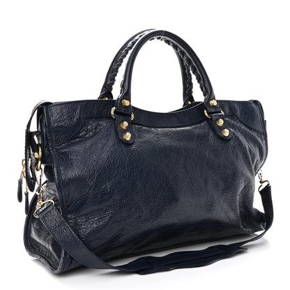 Balenciaga Agneau Giant 12 Gold Hardware City Bleu Obscur 3 of 10
