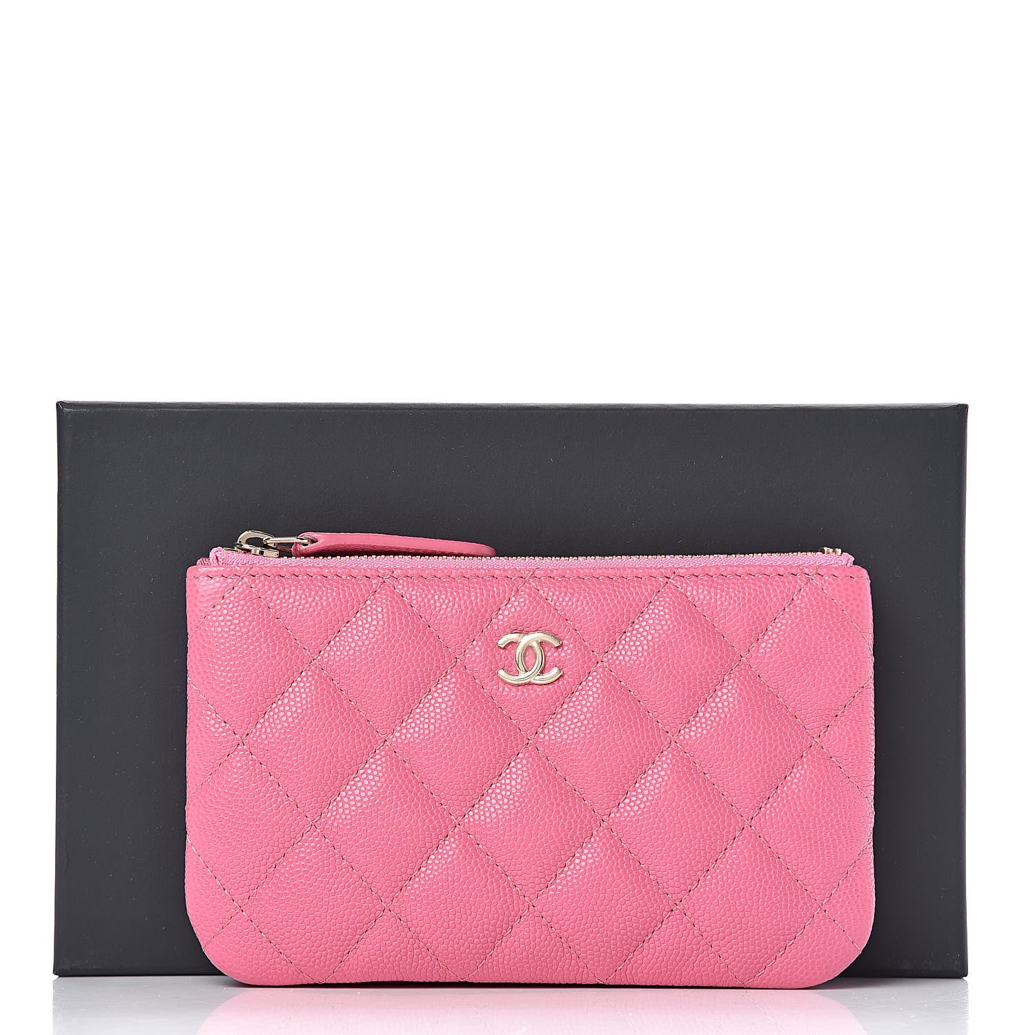 Chanel Caviar Quilted Small Cosmetic Case Pink 8 of 8
