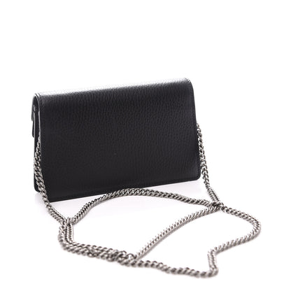 Gucci Calfskin Super Mini Dionysus Shoulder Bag Black 2 of 8