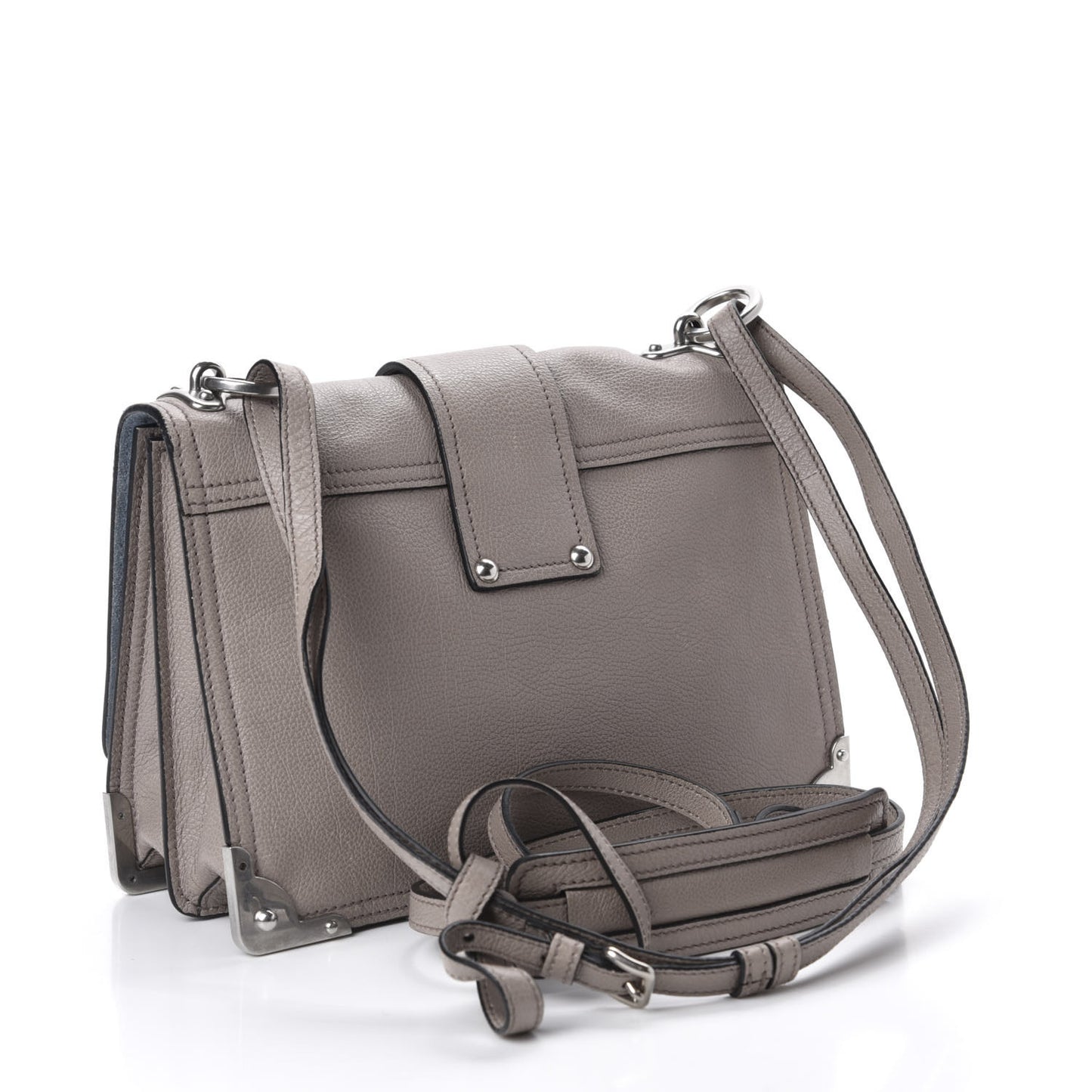 Glace Calfskin Large Soft Cahier Bag Argilla