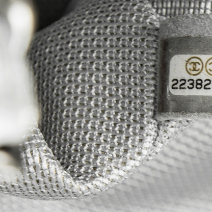 Chanel Metallic Calfskin XXL Travel Flap Bag Silver 7 of 8