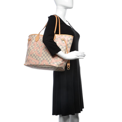 Louis Vuitton Damier Azur Tahitienne Neverfull MM 2 of 14