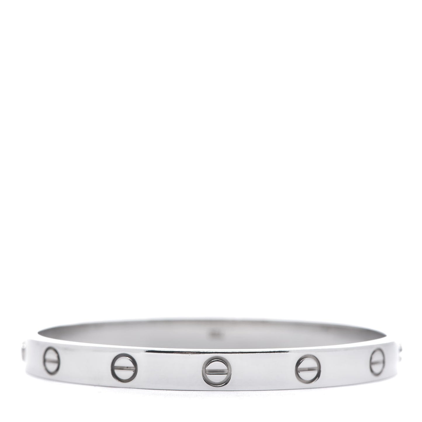 18K White Gold LOVE Bracelet 17