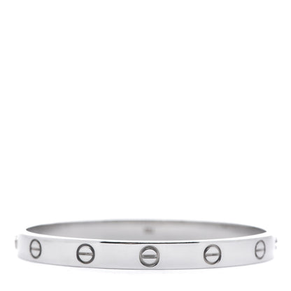 Cartier 18K White Gold LOVE Bracelet 17 2 of 5