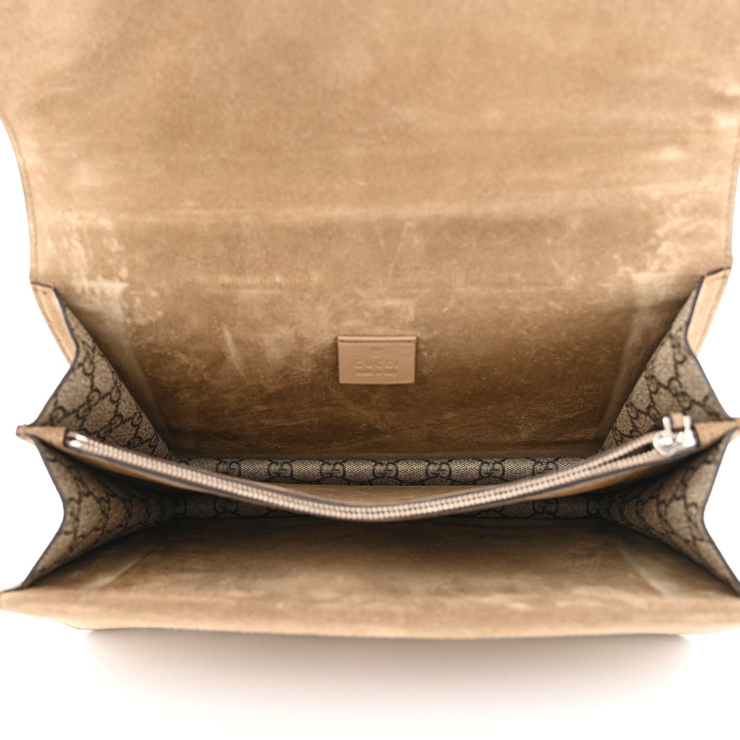 GG Supreme Monogram Embroidered Medium Dionysus Shoulder Bag Taupe