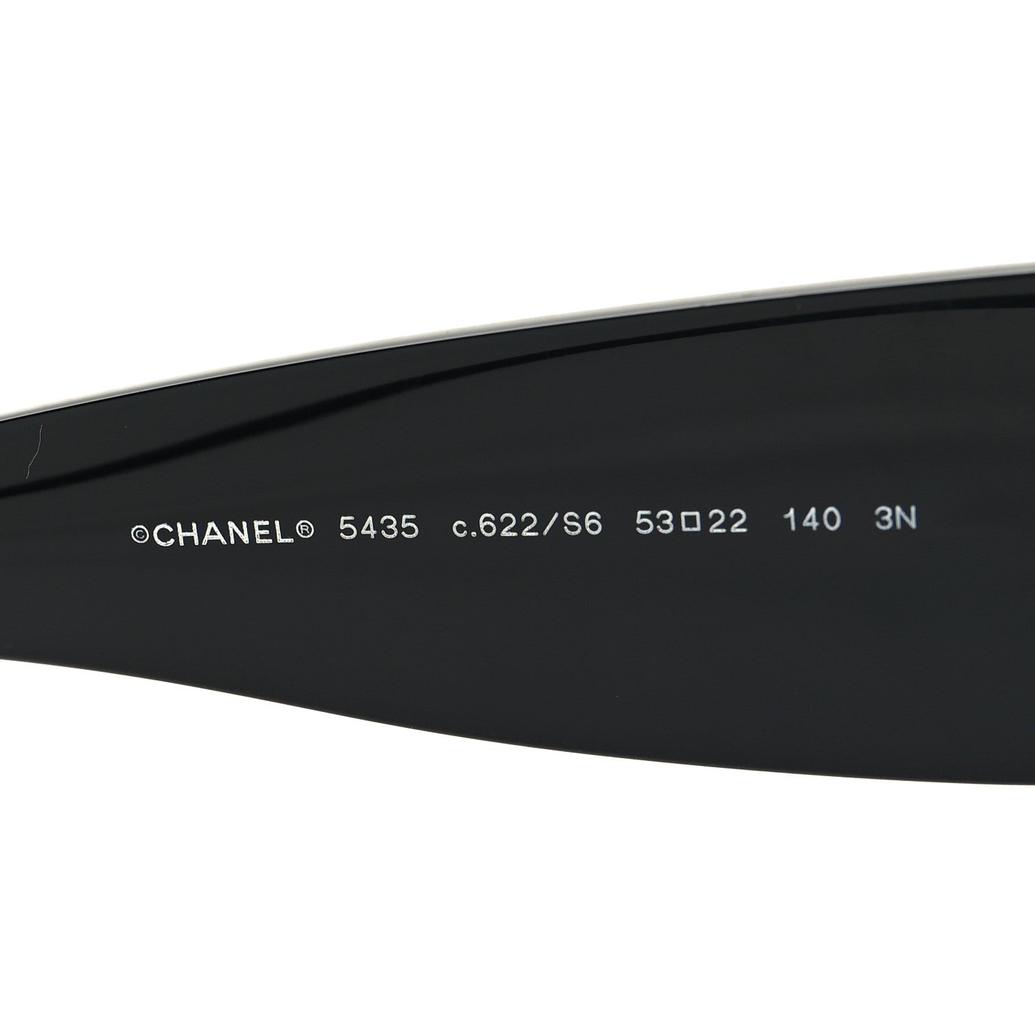 Chanel Acetate Rectangle Sunglasses 5435 Black 5 of 10