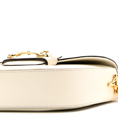 Gucci Azalea Calfskin Web Mini Horsebit 1955 Shoulder Bag Mystic White 11 of 11