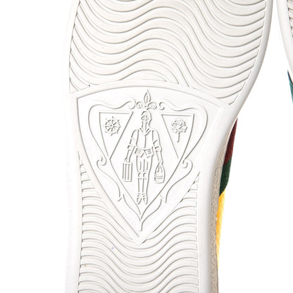 Gucci Metallic Ayers Web New Ace Sneakers 8 Gold Silver 8 of 15