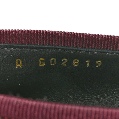 Chanel Patent Calfskin Crocodile Embossed Ballerina Flats 37 Dark Burgundy Black 9 of 10
