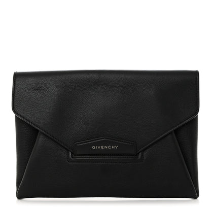 Givenchy Sugar Goatskin Medium Antigona Envelope Clutch Black Black 1 of 7