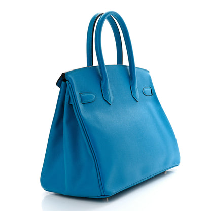 Hermes Epsom BIRKIN 30 Bleu Zanzibar 3 of 11