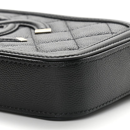 Chanel Caviar Quilted CC Filigree Clutch With Chain Black 12 of 12