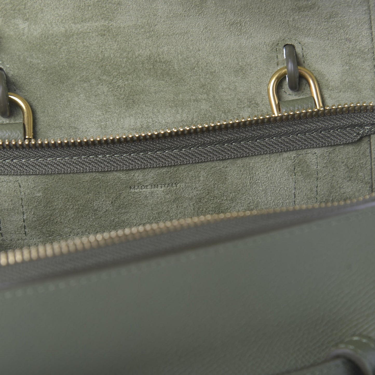 Grained Calfskin Nano Belt Bag Light Khaki