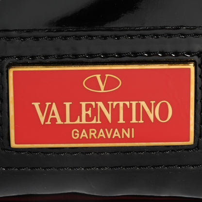 Valentino Garavani Patent Lacca Bow Bowler Tote Black 8 of 8