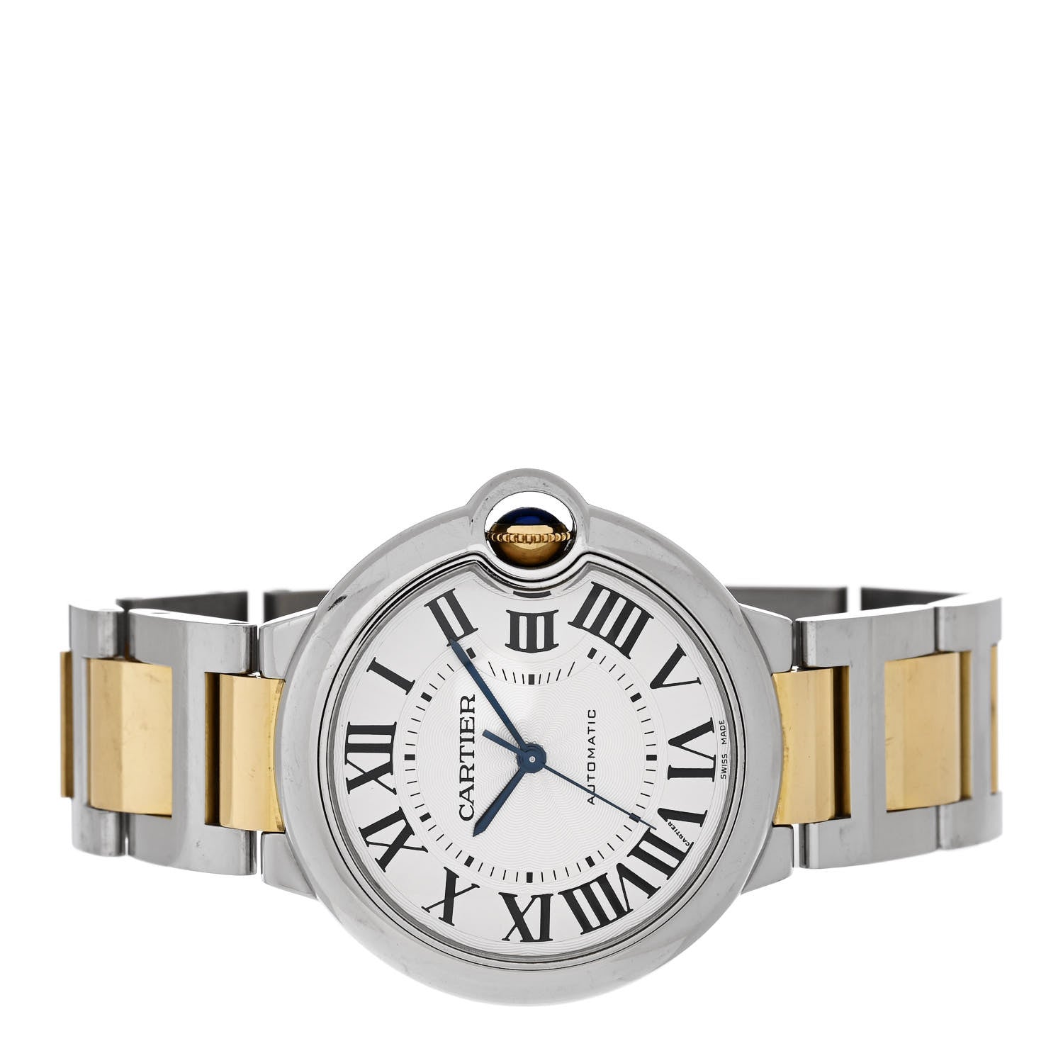 Cartier Stainless Steel 18K Yellow Gold 36mm Ballon Bleu De Cartier Automatic Watch 2 of 4