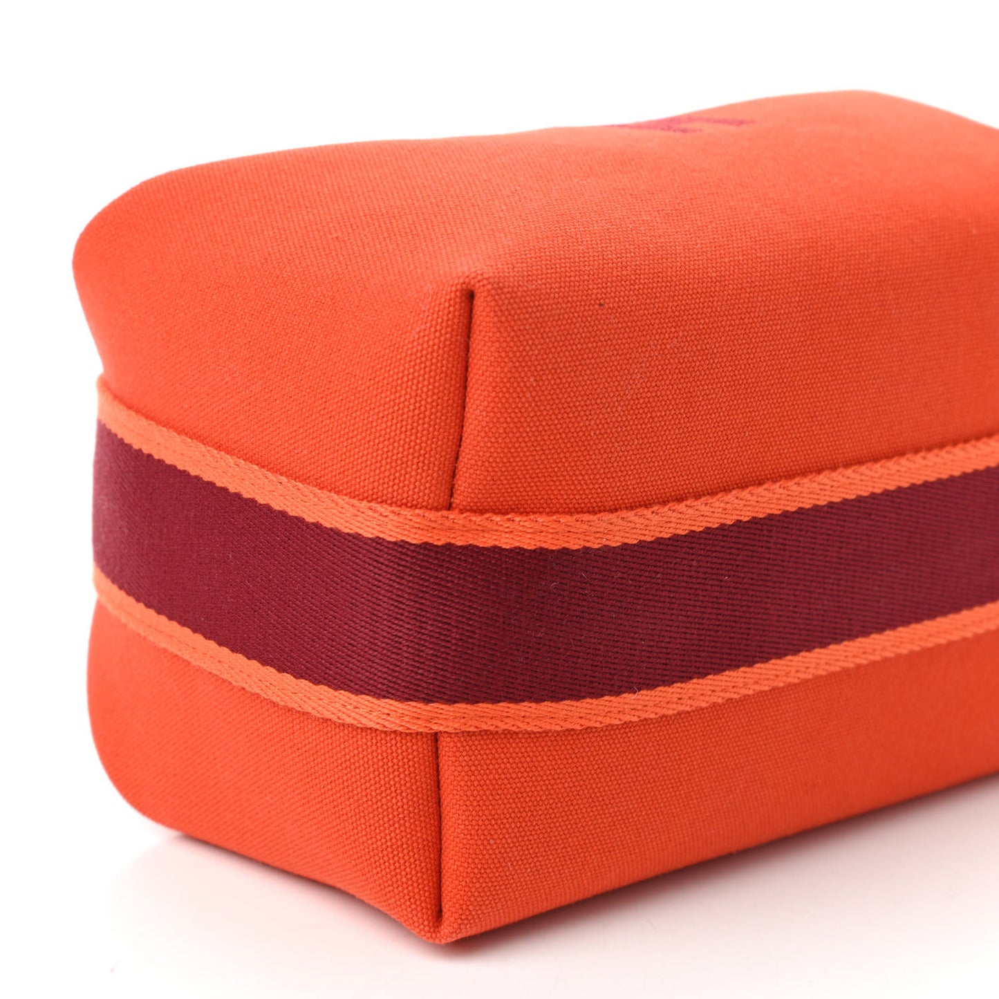 Canvas Small Bride-A-Brac Pouch Orange Burgundy