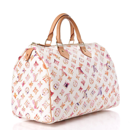 Louis Vuitton Watercolor Aquarelle Speedy 35 White 3 of 19